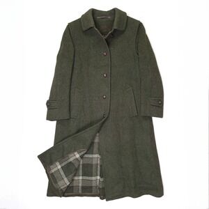 Salko Alpaca Wool Pea Coat  Overcoat Tirol Loden Womens‎ 40 Green Baur Foradori